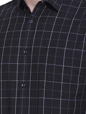 black checkered casual shirt - 16979332 - Standard Image - 5