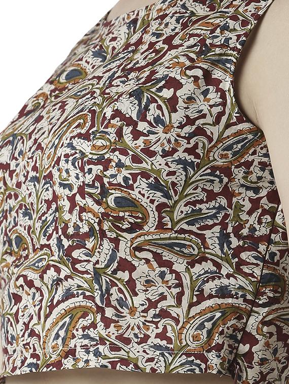 round neck floral top - 16979870 - Zoom Image - 5