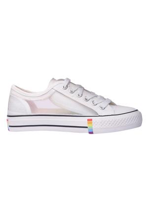 white lace-up sneakers - 16980540 - Standard Image - 2