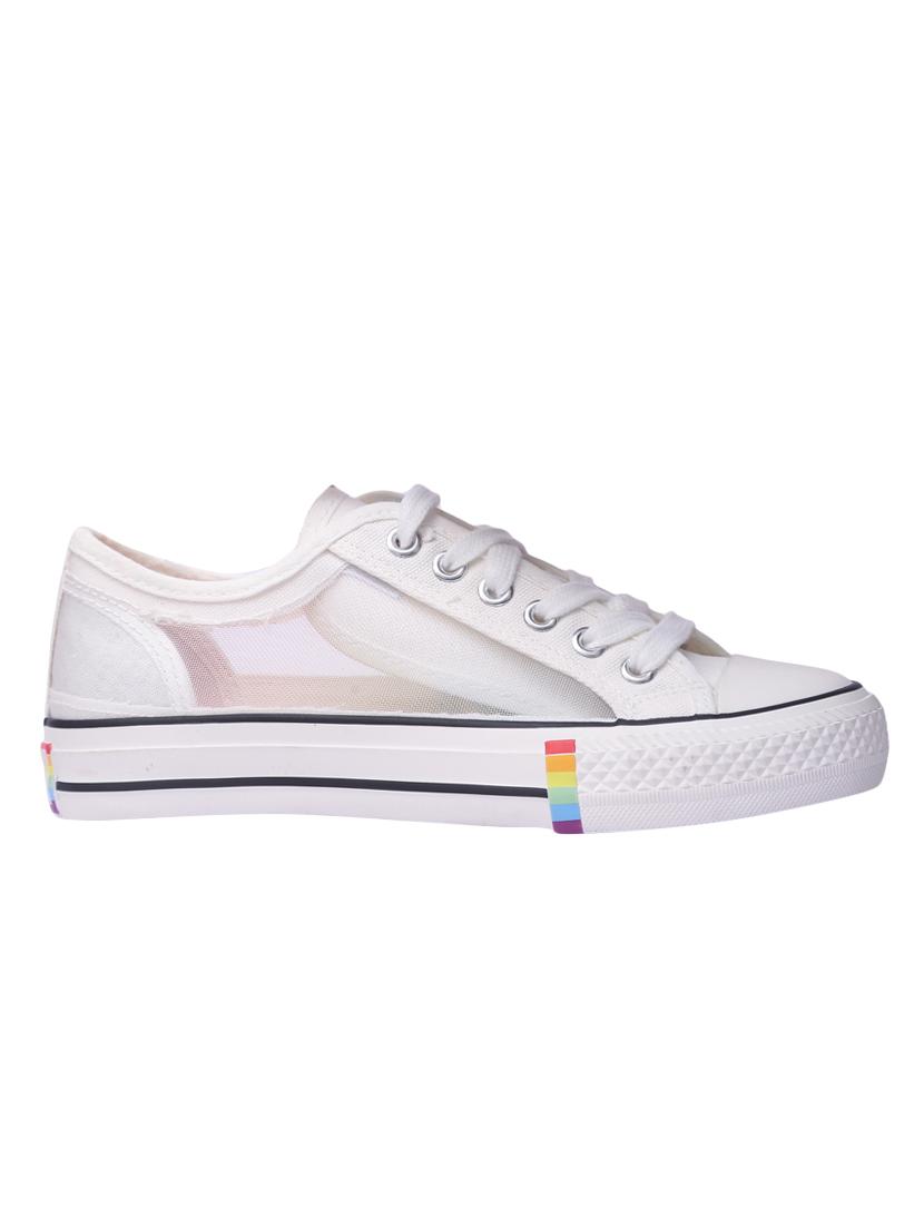 white lace-up sneakers - 16980540 - Zoom Image - 2