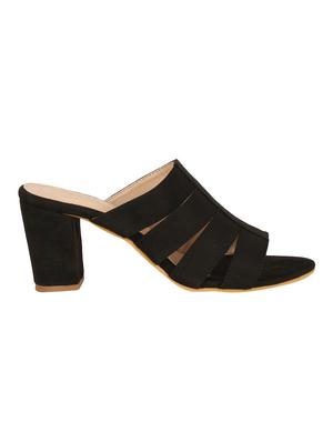 black slip on sandals - 16980955 - Standard Image - 2