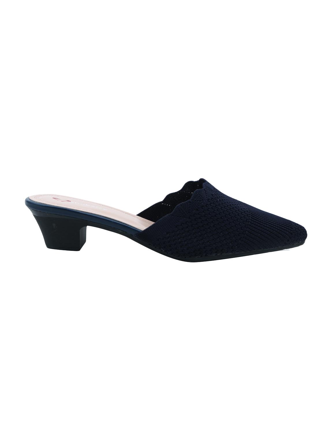 navy fabric slip on sandals - 16981074 - Zoom Image - 2