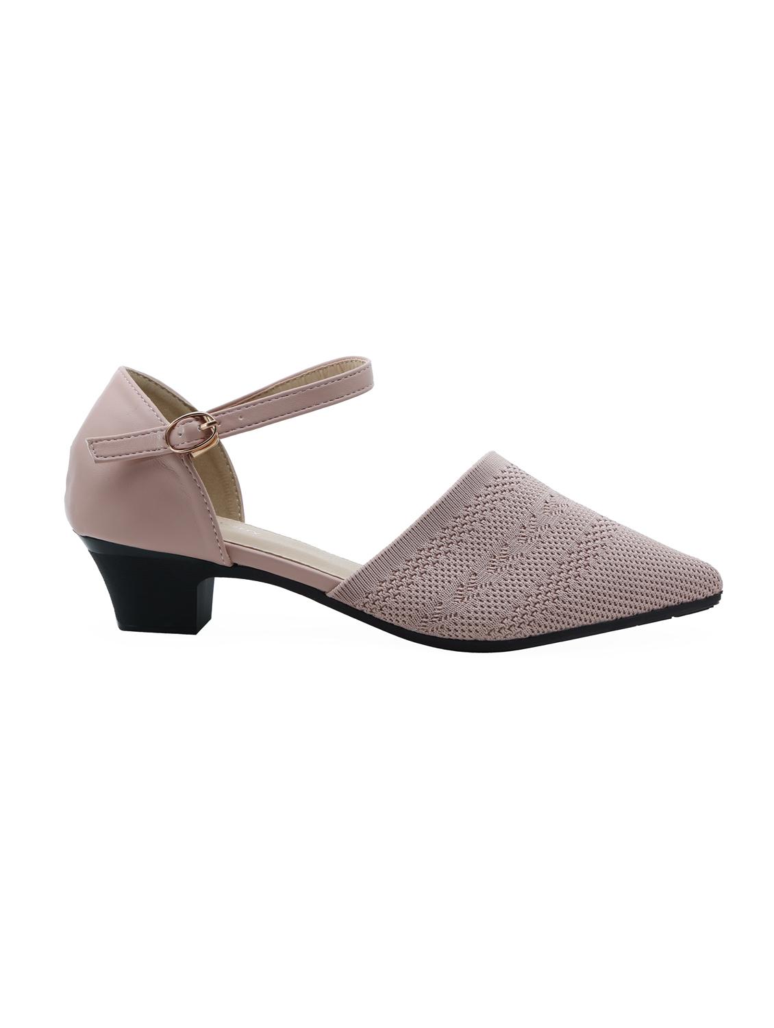pink fabric ankle strap sandals - 16981078 - Zoom Image - 2
