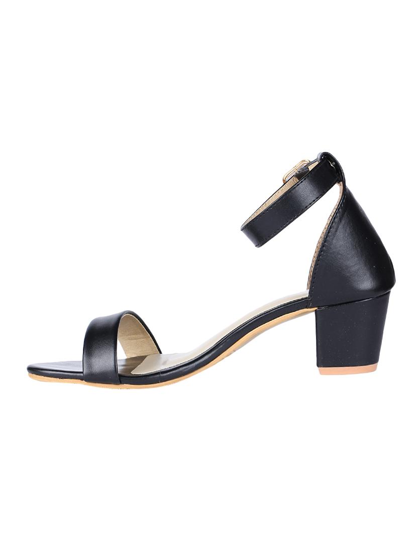black ankle strap sandals - 16981357 - Zoom Image - 2