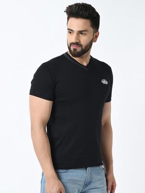 black solid t-shirt - 16981729 - Standard Image - 2