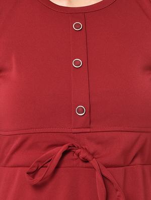 drawstring waist a-line dress - 16982767 - Standard Image - 5