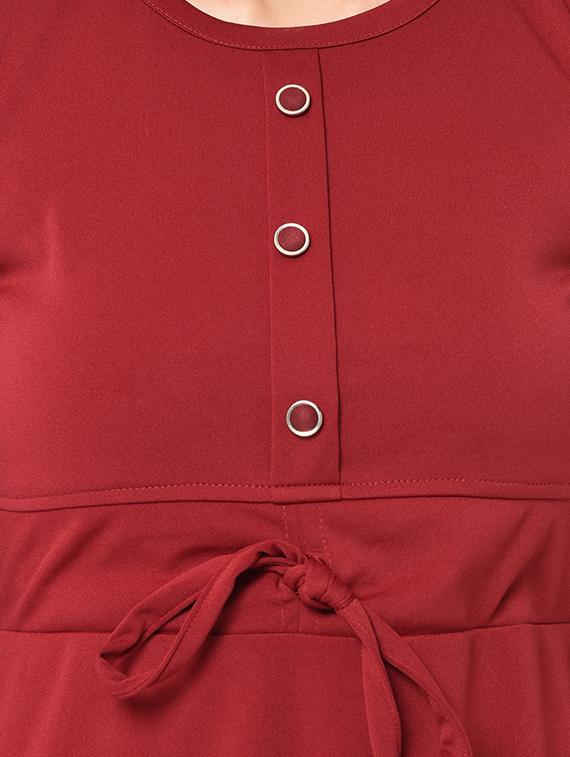 drawstring waist a-line dress - 16982767 - Zoom Image - 5