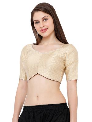 self design brocade blouse - 16983658 - Standard Image - 2
