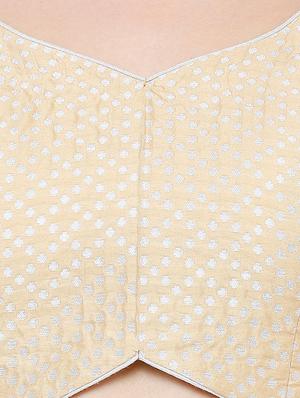 self design brocade blouse - 16983658 - Standard Image - 5