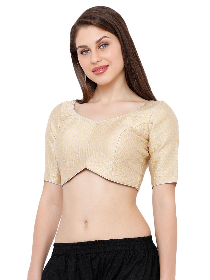 self design brocade blouse - 16983658 - Zoom Image - 2
