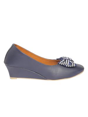 blue slip on wedges - 16985191 - Standard Image - 2