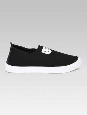 black slip on shoes - 16985538 - Standard Image - 2