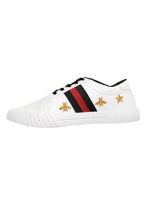 white lace up sneakers - 16985539 - Standard Image - 2