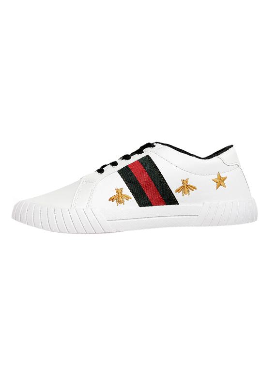 white lace up sneakers - 16985539 - Zoom Image - 2