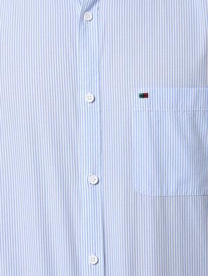 blue striped casual shirt - 16986823 - Standard Image - 5