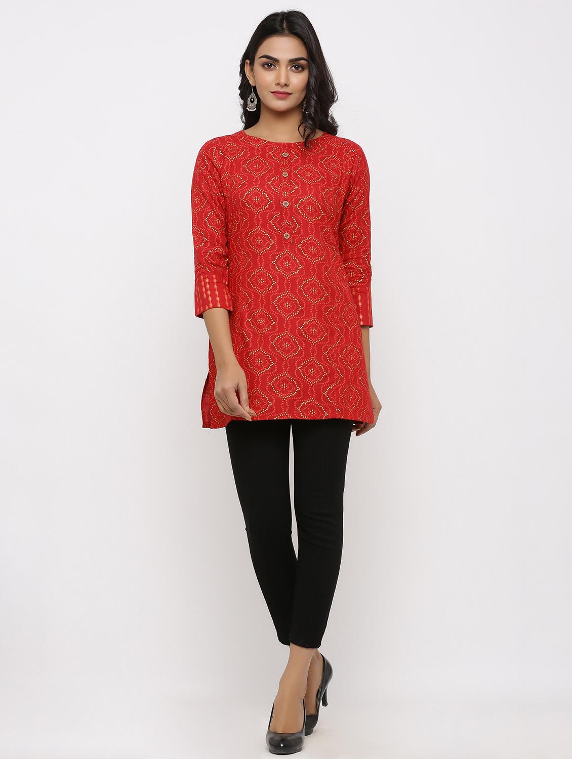 printed straight kurti - 16987278 - Zoom Image - 5
