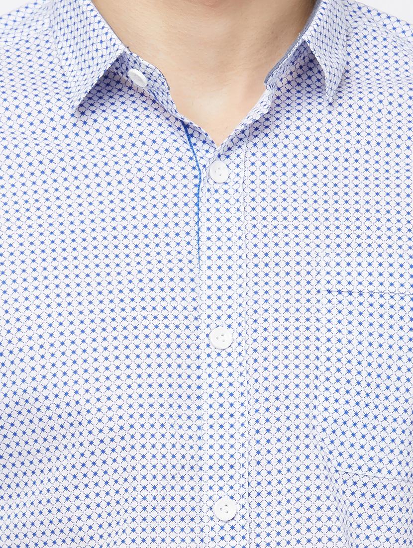 white printed casual shirt - 16987776 - Zoom Image - 5