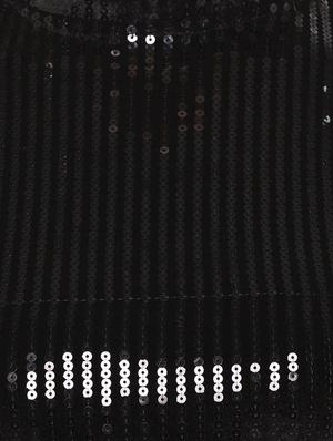 mock neck sequin a-line dress - 16989784 - Standard Image - 5