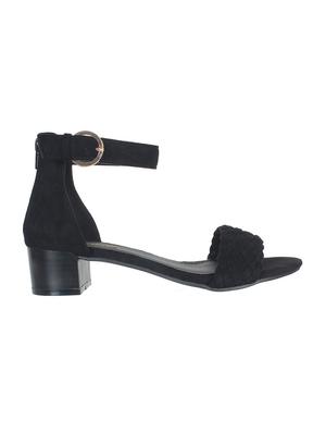 black suede ankle strap sandals - 16990998 - Standard Image - 2