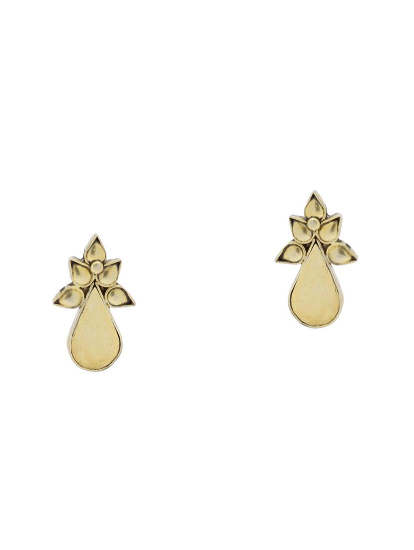 gold silver studs earring - 16991129 - Zoom Image - 2