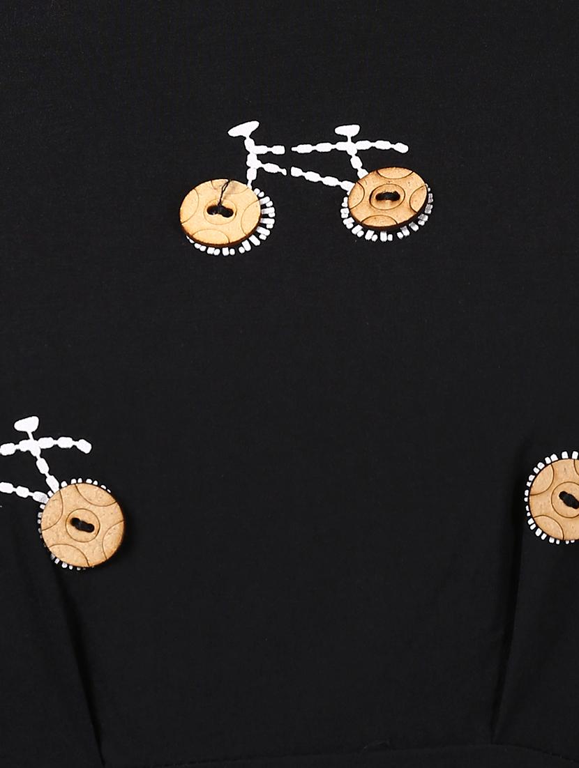 button embellished peplum top - 16991366 - Zoom Image - 5