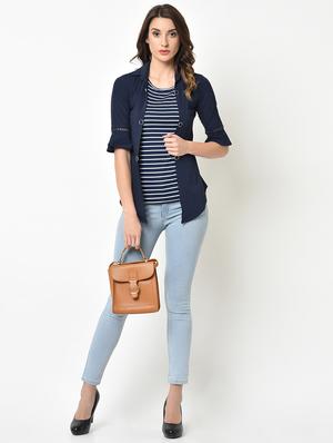 bell sleeved lace insert shirt - 16991589 - Standard Image - 5
