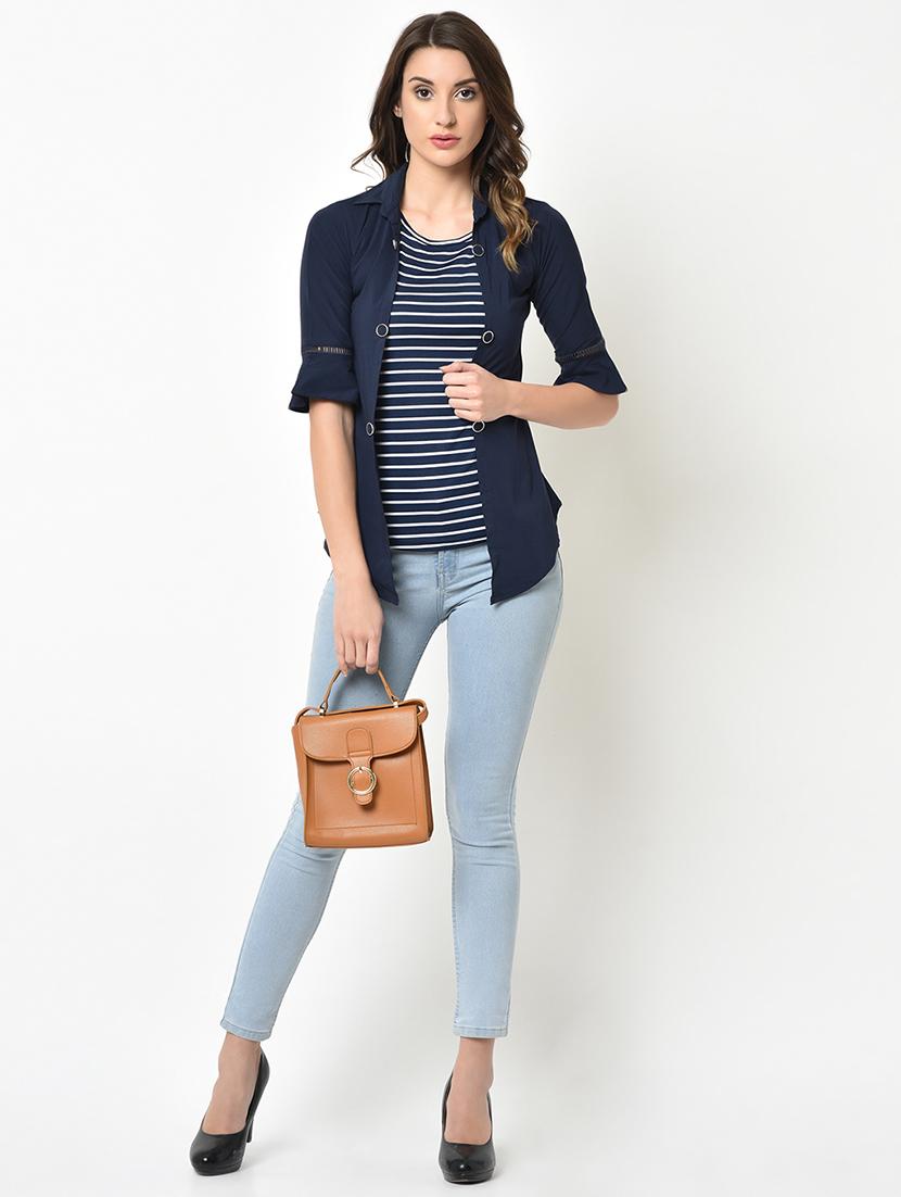 bell sleeved lace insert shirt - 16991589 - Zoom Image - 5