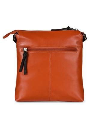 orange leather messenger sling bag - 16993370 - Standard Image - 2