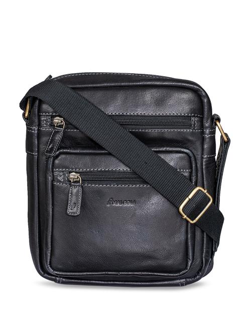 black leather messenger messengerbag - 16993388 - Standard Image - 1