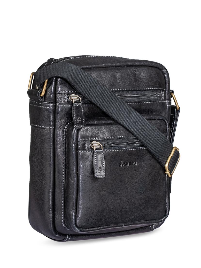 black leather messenger messengerbag - 16993388 - Zoom Image - 5