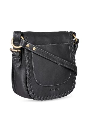 black leather messenger sling bag - 16993394 - Standard Image - 5