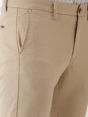 beige solid chinos - 16993528 - Standard Image - 5