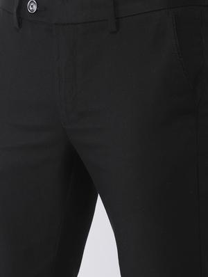 black solid chinos - 16993529 - Standard Image - 5