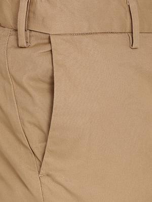 beige solid chinos - 16993555 - Standard Image - 5