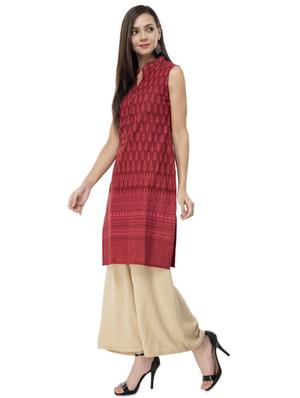 printed straight kurta - 16995706 - Standard Image - 2