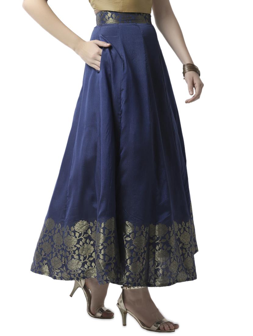 blue flared skirt - 16995860 - Zoom Image - 2