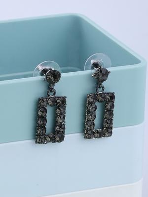 black metal drop earring - 16996169 - Standard Image - 2