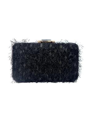black fur box clutch - 16996444 - Standard Image - 2