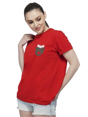 round neck quirk print tee - 16997181 - Standard Image - 2