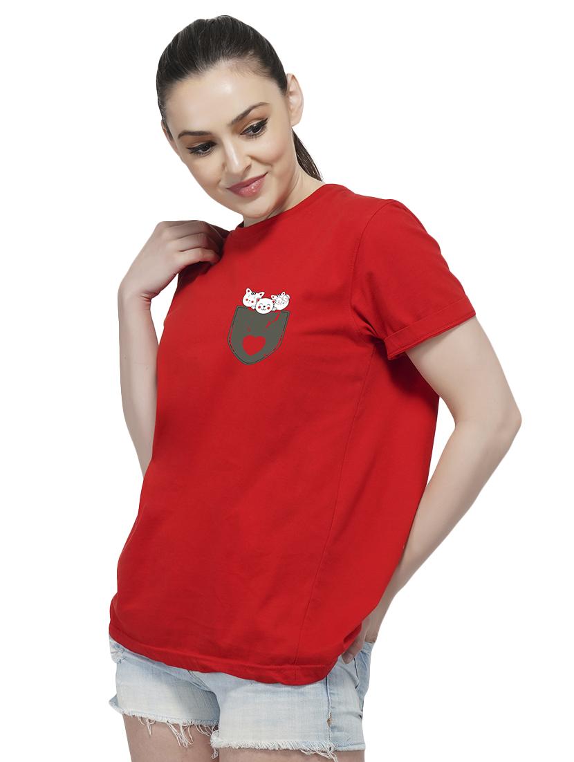 round neck quirk print tee - 16997181 - Zoom Image - 2
