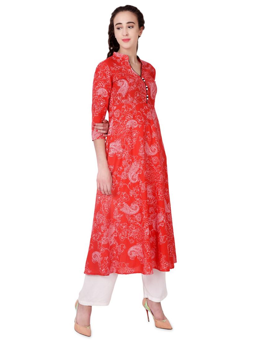 paisley a-line kurta - 16997343 - Zoom Image - 2
