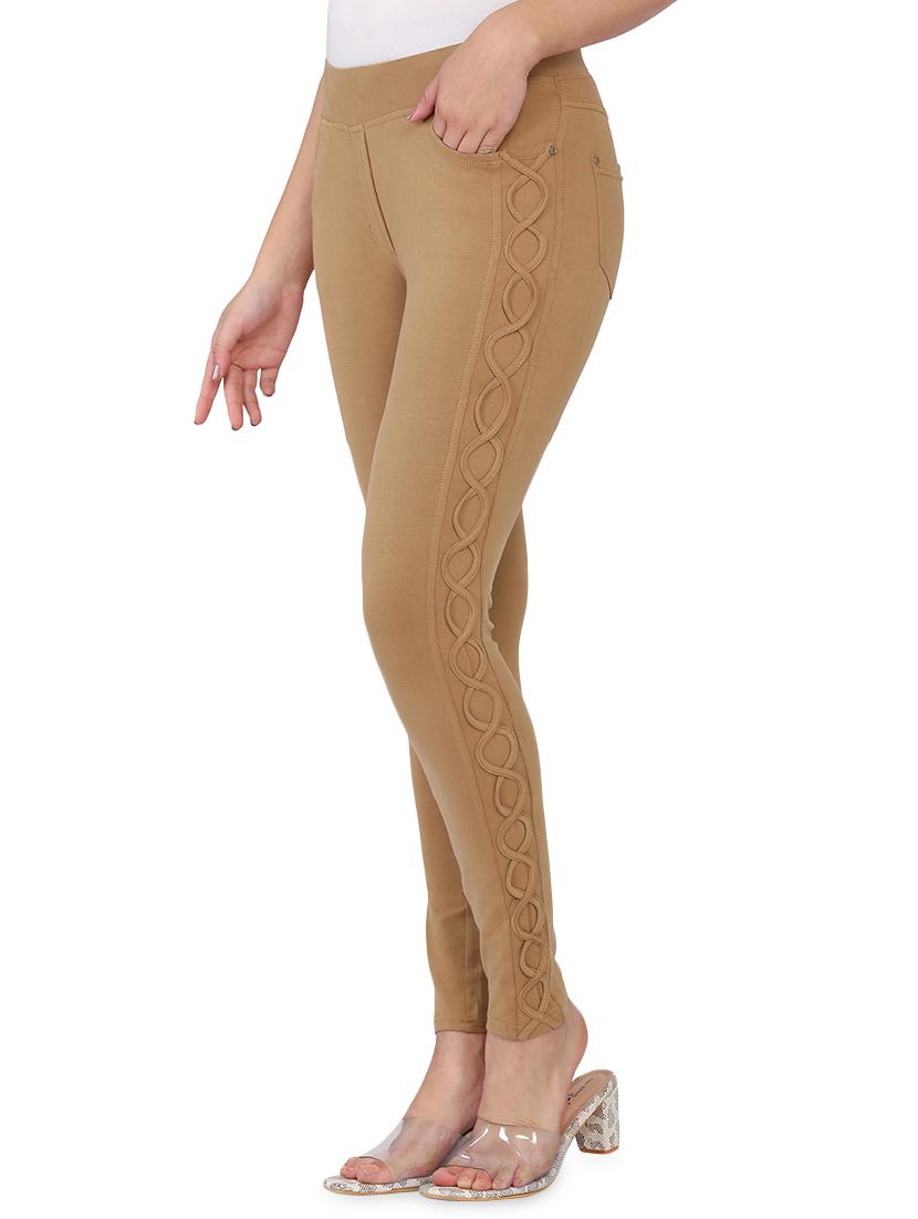 cris cross taped solid jegging - 16999877 - Zoom Image - 2