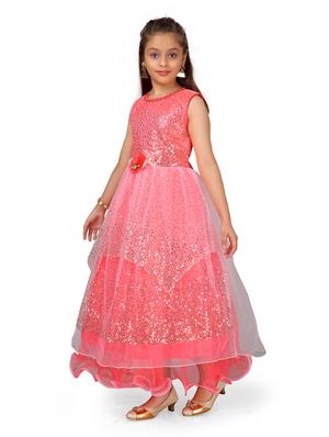 red net party gown - 17000621 - Standard Image - 2