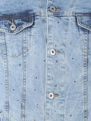 blue washed denim jacket - 17001086 - Standard Image - 5