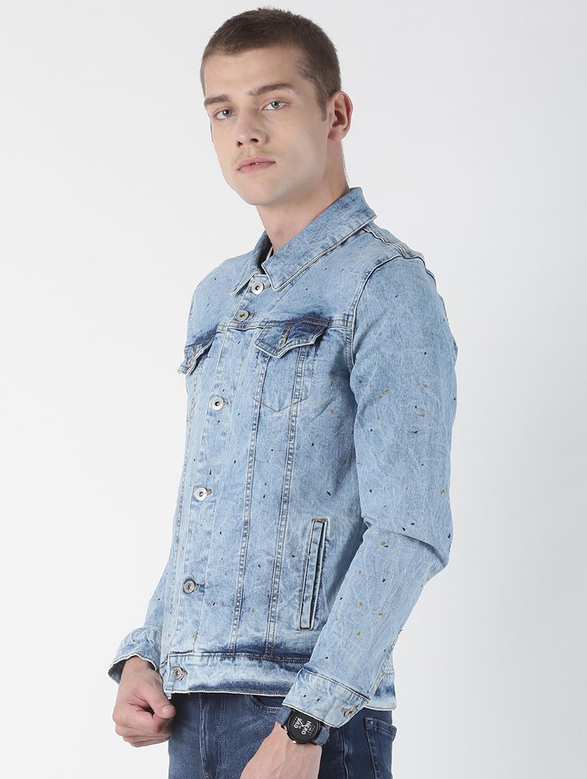 blue washed denim jacket - 17001086 - Zoom Image - 2