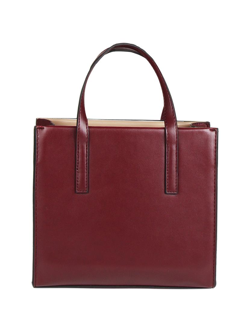 wine leatherette (pu) regular handbag - 17001245 - Zoom Image - 2