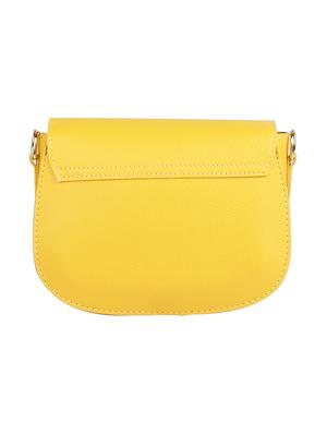 yellow leatherette (pu) regular sling bag - 17001261 - Standard Image - 2