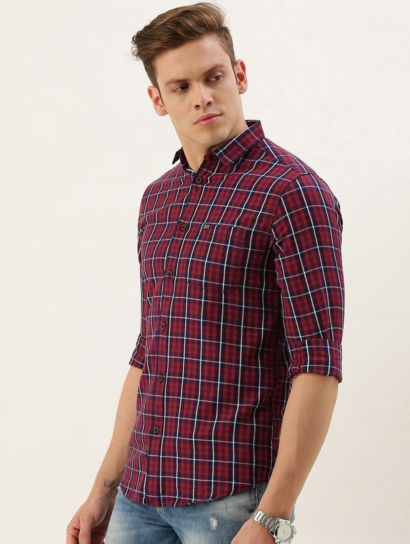 red checkered casual shirt - 17001432 - Zoom Image - 2