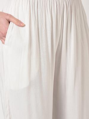 embroidered kurta palazzo set - 17001623 - Standard Image - 5
