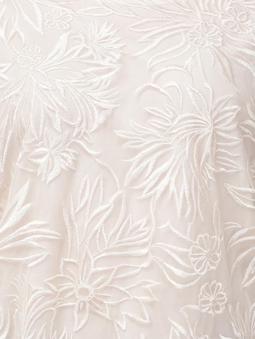 round neck floral mesh top - 17010516 - Zoom Image - 5